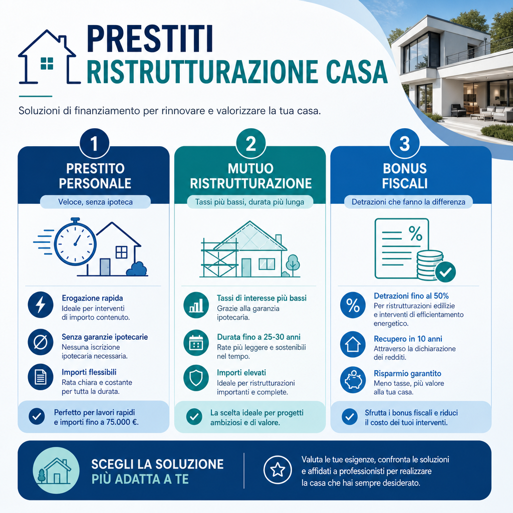 Guida prestiti ristrutturazione casa Italia 2026